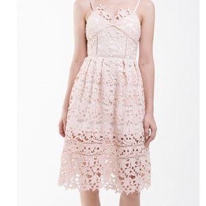 Few Moda 3D Floral Pink Tulip Dress Medium